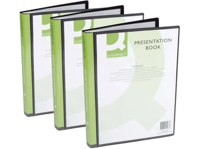 3 x Präsentationsmappe A4 Sichthüllenmappe Sichtbuch Panorama 10 Hüllen KF01263