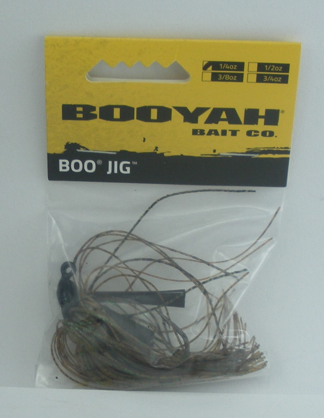 Rebel BYBJ1418 Booyah Boo Jig 1/4 oz. Color Black Head Green Pumkin Skirt