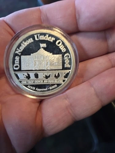 1 oz. Republic Of Texas (Remember The Alamo) BU round .999 fine silver