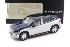 1:18 NZG Mercedes-Maybach EQS 680 SUV In Nautic Blue/High-Tech Silver