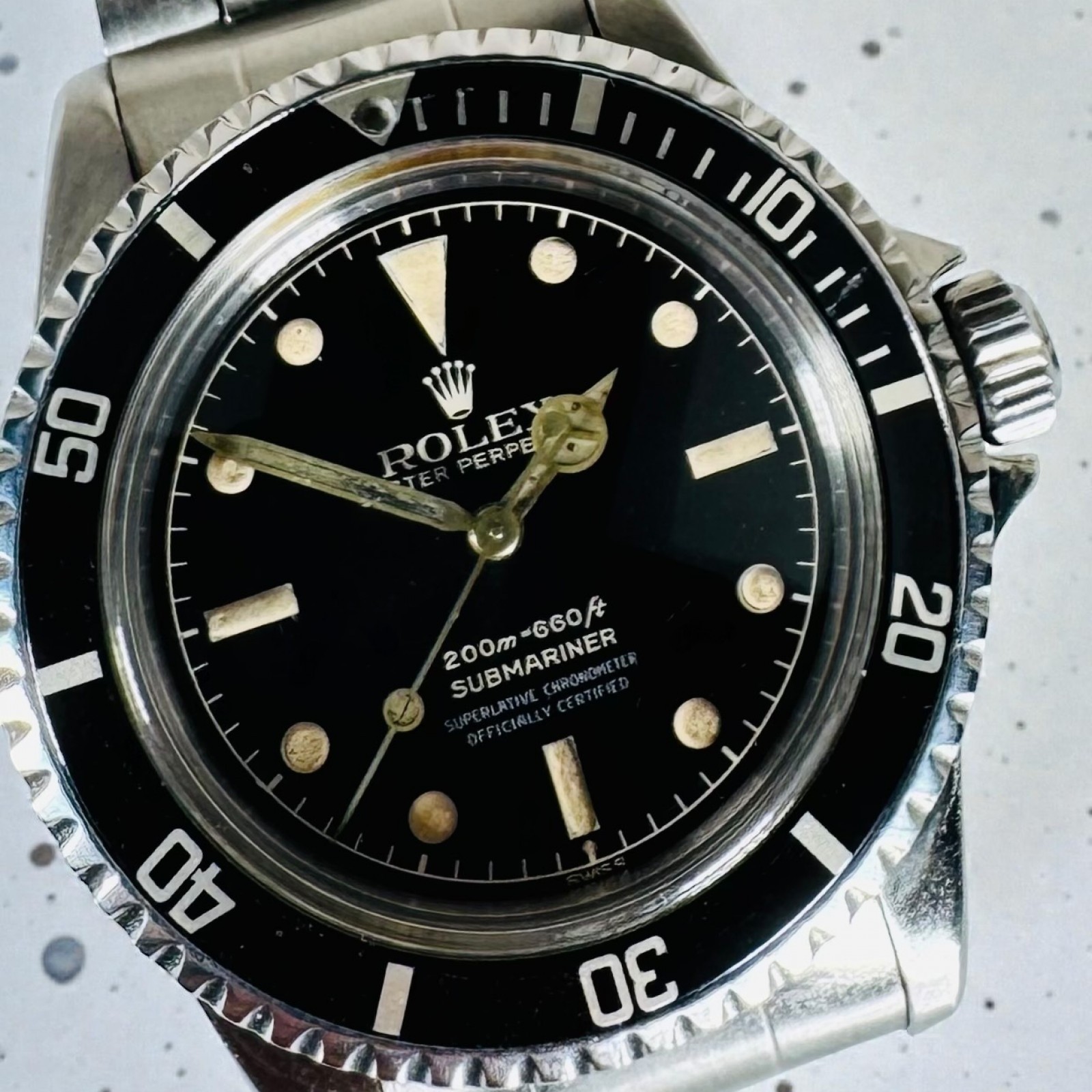 Vintage Rolex Submariner 5512  Gilt Exclamation Dial image 8