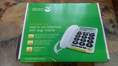Doro PhoneEasy 312cs analoges Festnetztelefon mit Freisprechfunktion Display LED