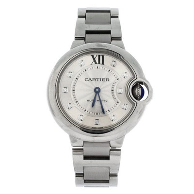 Cartier Ballon Bleu de Cartier Automatic Watch Stainless Steel with Diamond