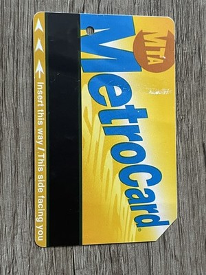 Supreme 2017 MTA Barbara Kruger MetroCard NYC SUBWAY Used Bent