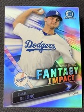 2016 Bowman Chrome REFRACTOR FANTASY IMPACT Chase De Jong item 1