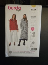 Burda Sewing Pattern 5984 Misses Double-Breasted Jacket and Trench Coat 8-18