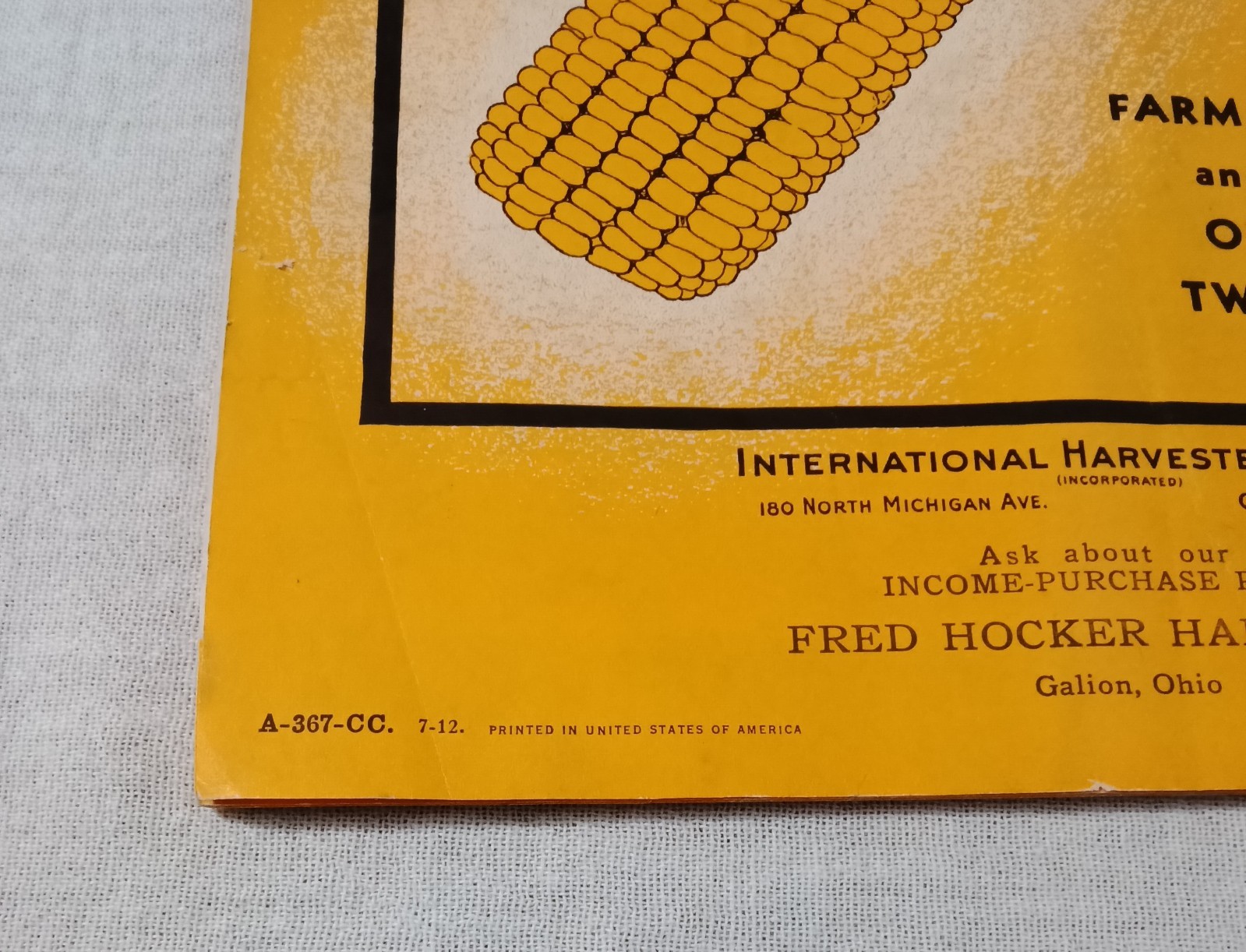 1921 IH INTERNATIONAL HARVESTER MCCORMICK-DEERING CORN PICKERS BROCHURE CATALOG