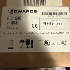 USED WORKING - EST Edwards EC-50R Fire Alarm Reflective Beam Smoke Detector - Fire Alarm Part