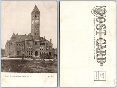 #ad Court House Sioux Falls SD Postcard $4.87