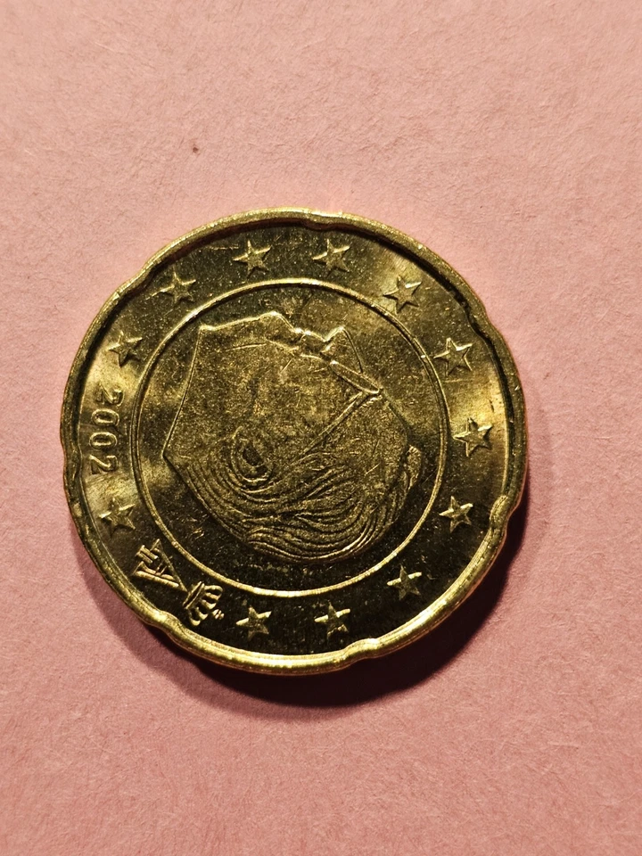 Centavo de 20 euros Bélgica 2002 excelente estado Foto 2 de 4