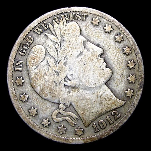 1912-S Barber Half Dollar Silver  ---- Nice Coin ---- #138U