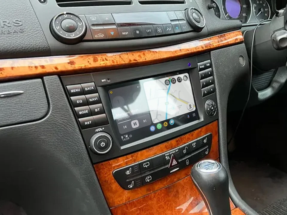 Android 14 Carplay Autoradio Für Mercedes Benz CLS E-Class W211 W219 GPS Navi FM - Bild 3 von 4