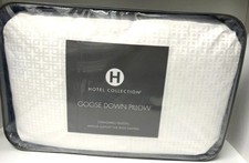 Hotel Collection European White Goose Down Medium Pillow Standard Queen - NWT