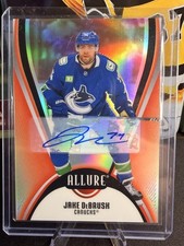 2025-26 UD Allure - Jake Debrusk #99 - Red Rainbow Auto - Vancouver Canucks