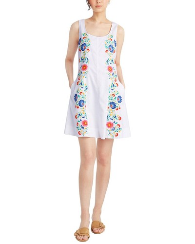 Draper James Primrose Mini Dress With Floral Embroidery Women's Draper James Primrose Mini Dress With Floral Embroidery Women's
