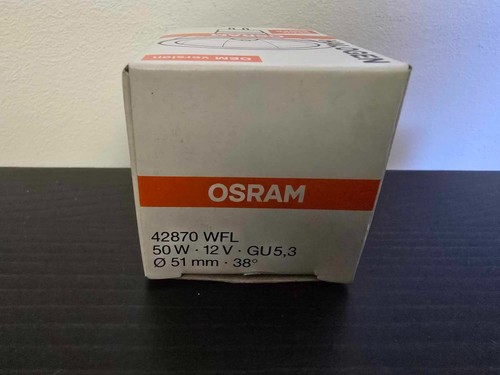 OSRAM 42870 WFL 50W 12V GU5.3 OEM Halogen Lamp MR16 Decostar 51S Wide Flood 36° - Picture 4 of 5