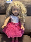 CYO American Girl Doll Blonde Curly Hair and Amber Colored Eyes With Outfit — photo 1