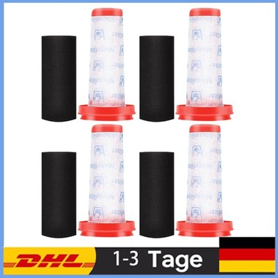 4X Filter Set passend für Bosch Flexxo Serie 4, BBH3, BCH3, 12026520,25.2V 21.6V