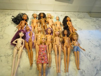 Barbie doll lot 14 dolls Disney Skipper Stacie Descendants unicorn