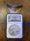 2004 AMERICAN SILVER EAGLE NGC MS69 '20TH ANNIVERSARY COLL' BLACK LABEL