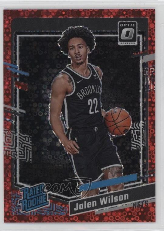 2023 Donruss Optic Rated Fast Break Red Prizm 42/75 Jalen Wilson Rookie RC v9t
