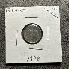 1997 Poland 10 Groszy Polska Non Magnetic. Polish Eagle. Y # 279