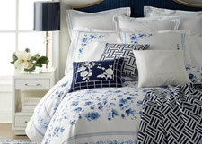 NWT 215 Ralph Lauren Cantrell Floral Embroidered Decorative Pillow cover 15x20