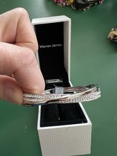 Warren James Swarovski Bracelet Crystal with White Plain Box New With Tag