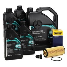 9L ORIGINAL AMG 0W40 Motoröl + HENGST Ölfilter für MERCEDES 63AMG 2781800009