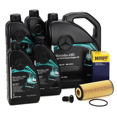 9L ORIGINAL AMG 0W40 Motoröl + HENGST Ölfilter für MERCEDES 63AMG 2781800009