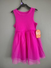 Wonder Nation Tank Tutu Dress Girls Color Pink Size XS 4-5 New With Tag