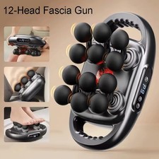 12 Head Massage Gun Deep Tissue Massager 9 Modes Percussion Muscle Relax AQA