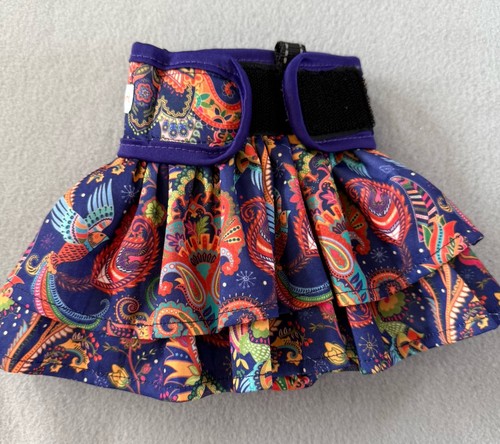 Langsprit Dog Puppy Diaper For Female Dog Washable Reusable Ruffled Skirt M