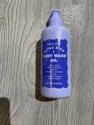 Trader Joe's Ultra Rich Body Wash Oil Warm Vanilla Orchid Scent 16oz Limited New