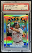 2013 Topps Chrome Albert Pujols 1972 #72C-AP Angels PSA 9