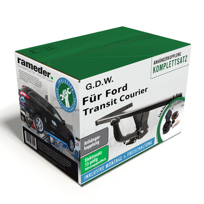 G.D.W. Anhängerkupplung starr & 13pol ECS E-Satz für Ford Transit Courier 11.23-