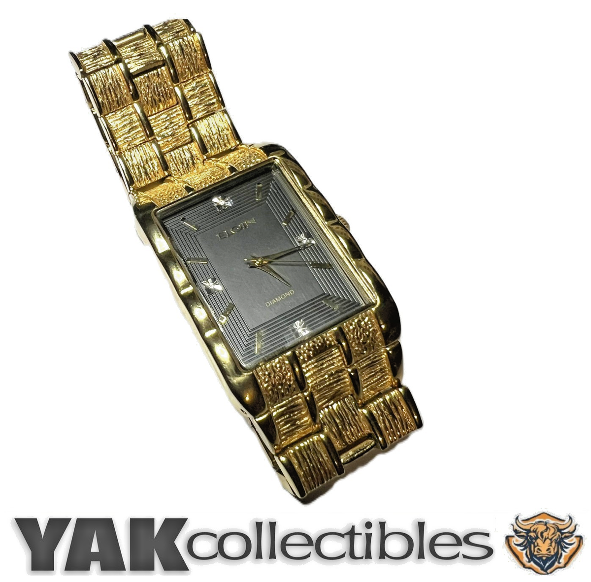 ELGIN 時計　ダイヤ エルジン ELGIN レディース 腕時計 ダイヤ ゴールド QZ ウォッチ