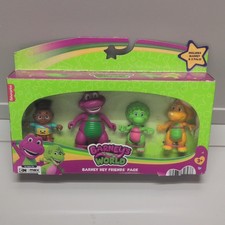 Fisher-Price Barney's World Playset with 4 Figures Barney Friends Licensed