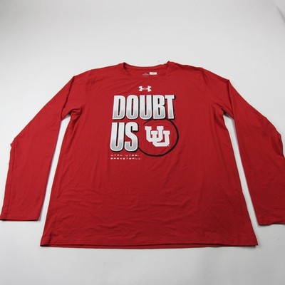  Utah Utes Under Armour HeatGear Long Sleeve Shirt Men's Red New without Tags XL