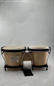 Natural Colored Percussion Musical Instrument Hip Bongo Drums