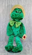 PBC Chantilly Lane Musical Louie Frog Plush Sings What a Wonderful World Tested