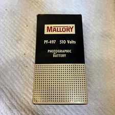 Vintage Mallory Photographic Flash Battery No. PF497 510 Volts UNTESTED
