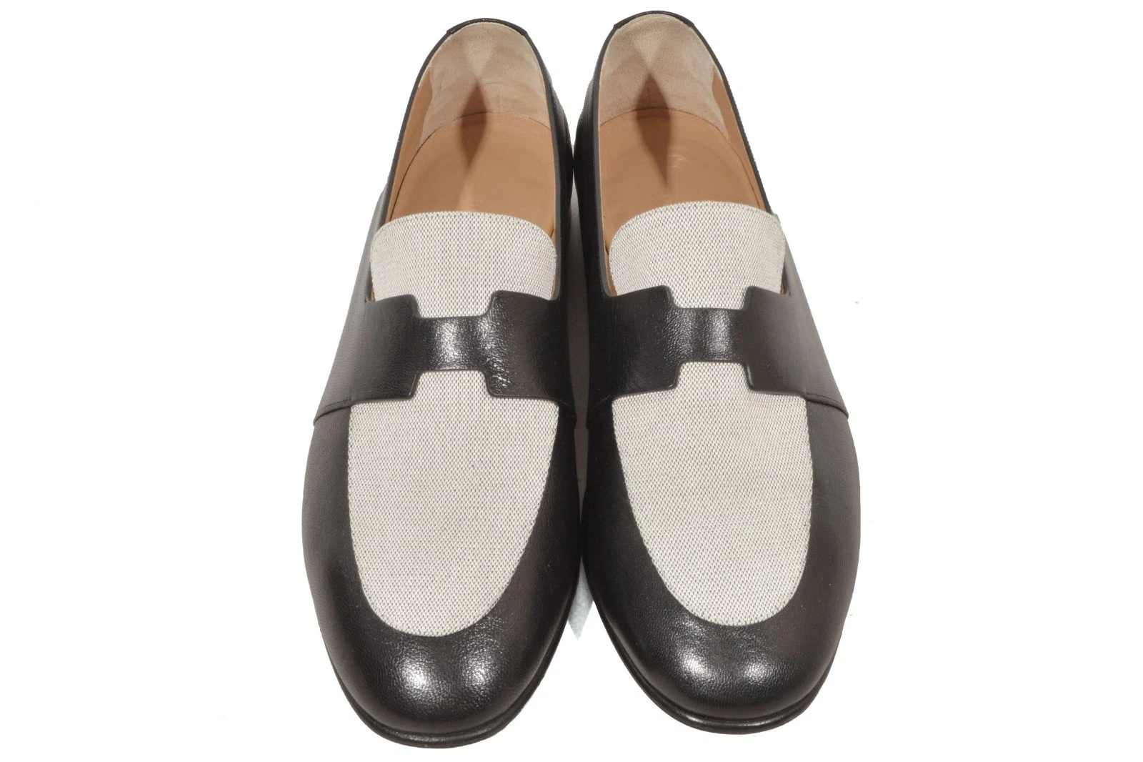 HERMÈS Mocassini HERMES H pelle 41 5 7 5 UK 8 5US scarpe uomo izmir saga autentici