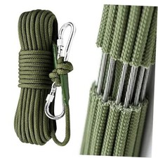 Climbing Rope Built in Steel Wire Static Rock Climbing Rope for Escape Rope