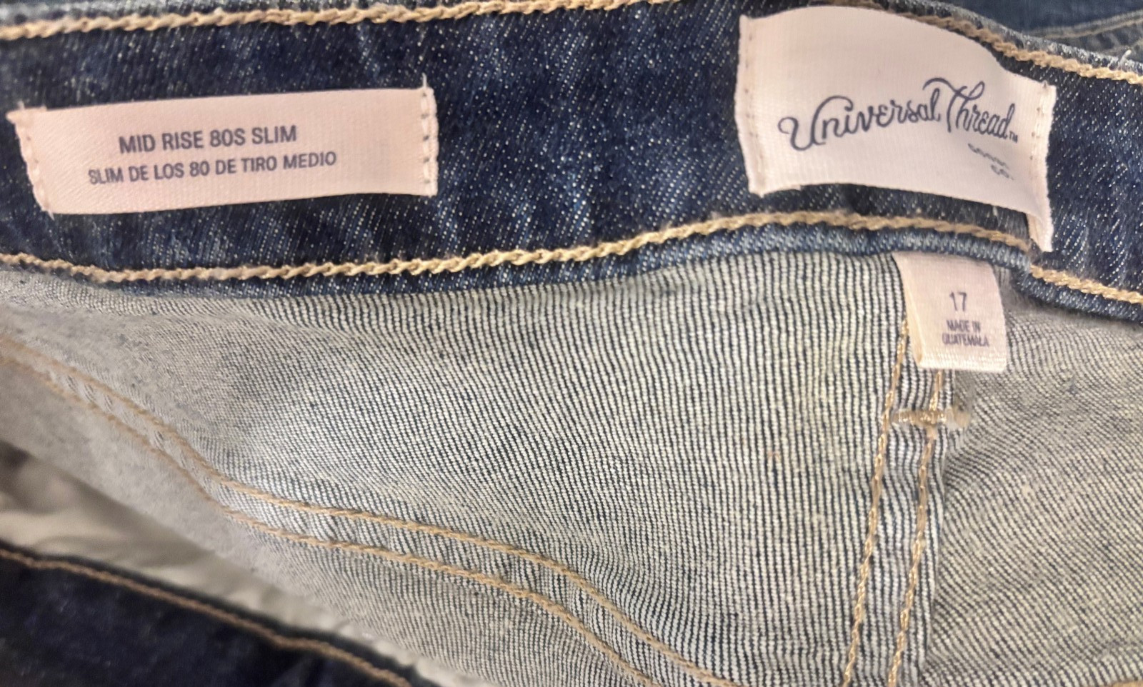 NWT Universal Thread 80s Button Fly Stretch Slim … - image 5