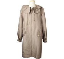Aigner Beige Ruched Collar Field Jacket 36 26810374