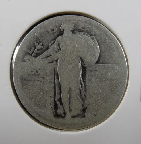 Standing Liberty Quarter Dateless (1916–1930) Heavily Worn / No Date Visible