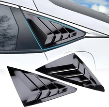 Quarter Panel Rear Side Window Louver Glossy Black For 2022~2025 Civic Hatchback
