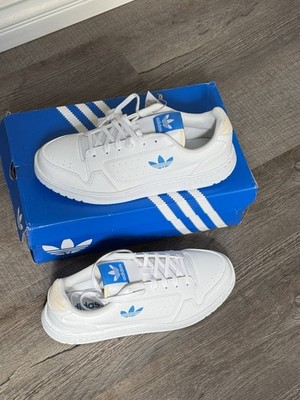 Adidas Originals NY 90 White Blue Kids Size 6.5Y Women's 8 GZ1875 Sneakers