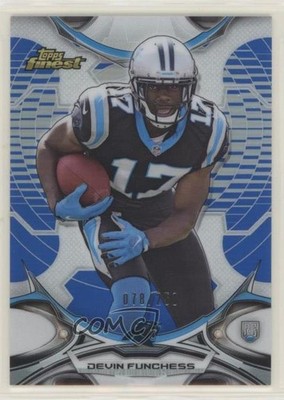 2015 Topps Finest Blue Refractor 78/250 Devin Funchess #37 Rookie RC no9
